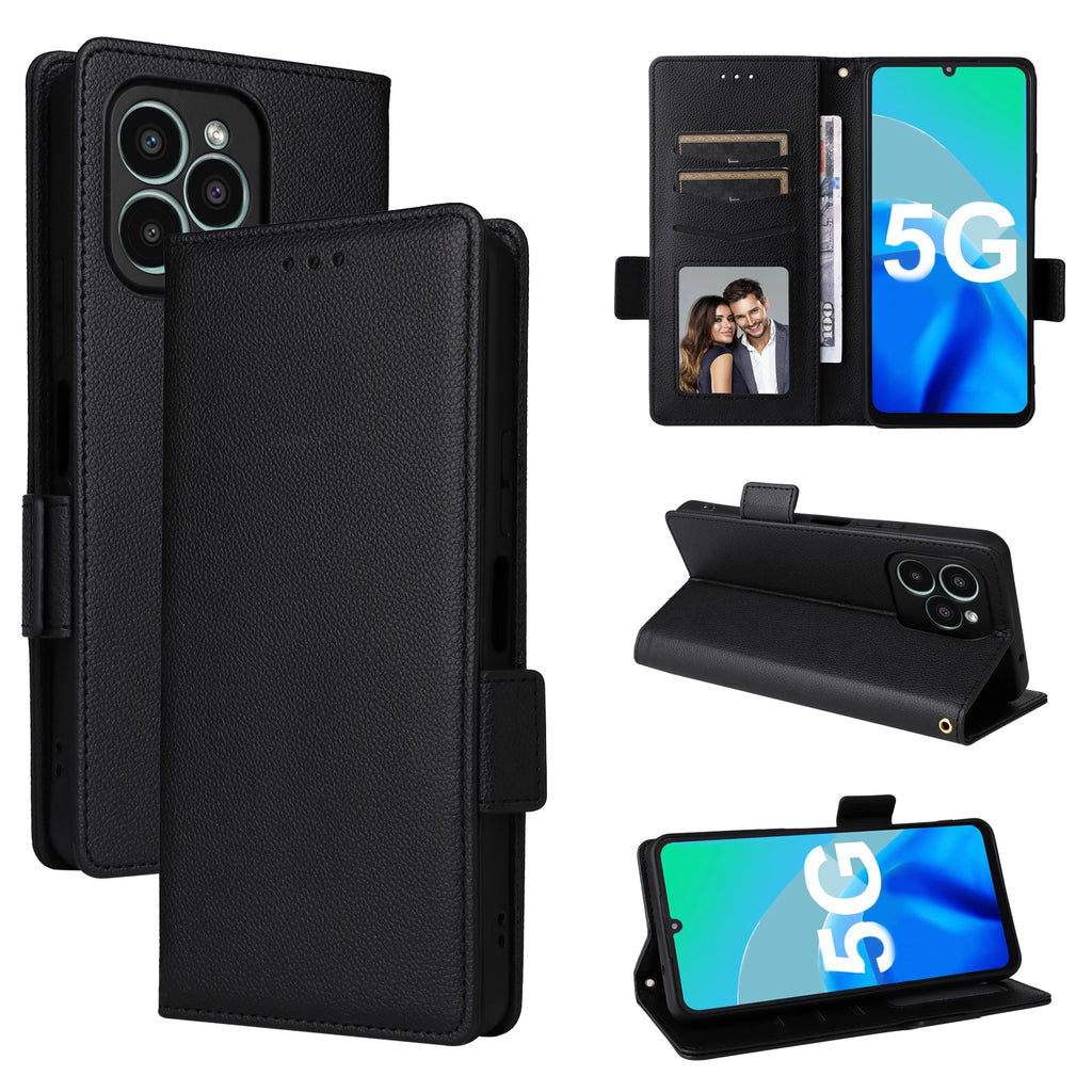 For Fossibot S2 case litchi pattern PU Leather Back Case Cover For Fossibot S2 Phone Accessories