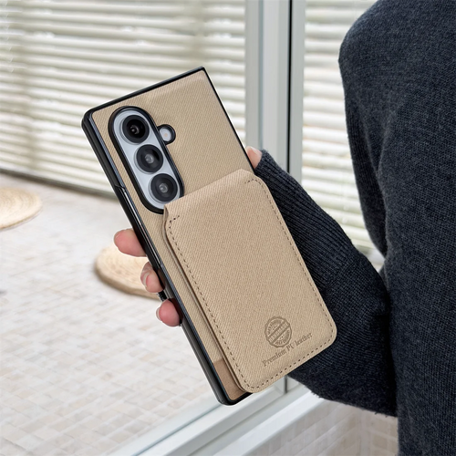 2 in 1 Magnetic Leather Wallet Cards Solt Phone Case for Samsung Galaxy Fold 7 6 5 4 3 Wireless Charging Holder Protective Cover