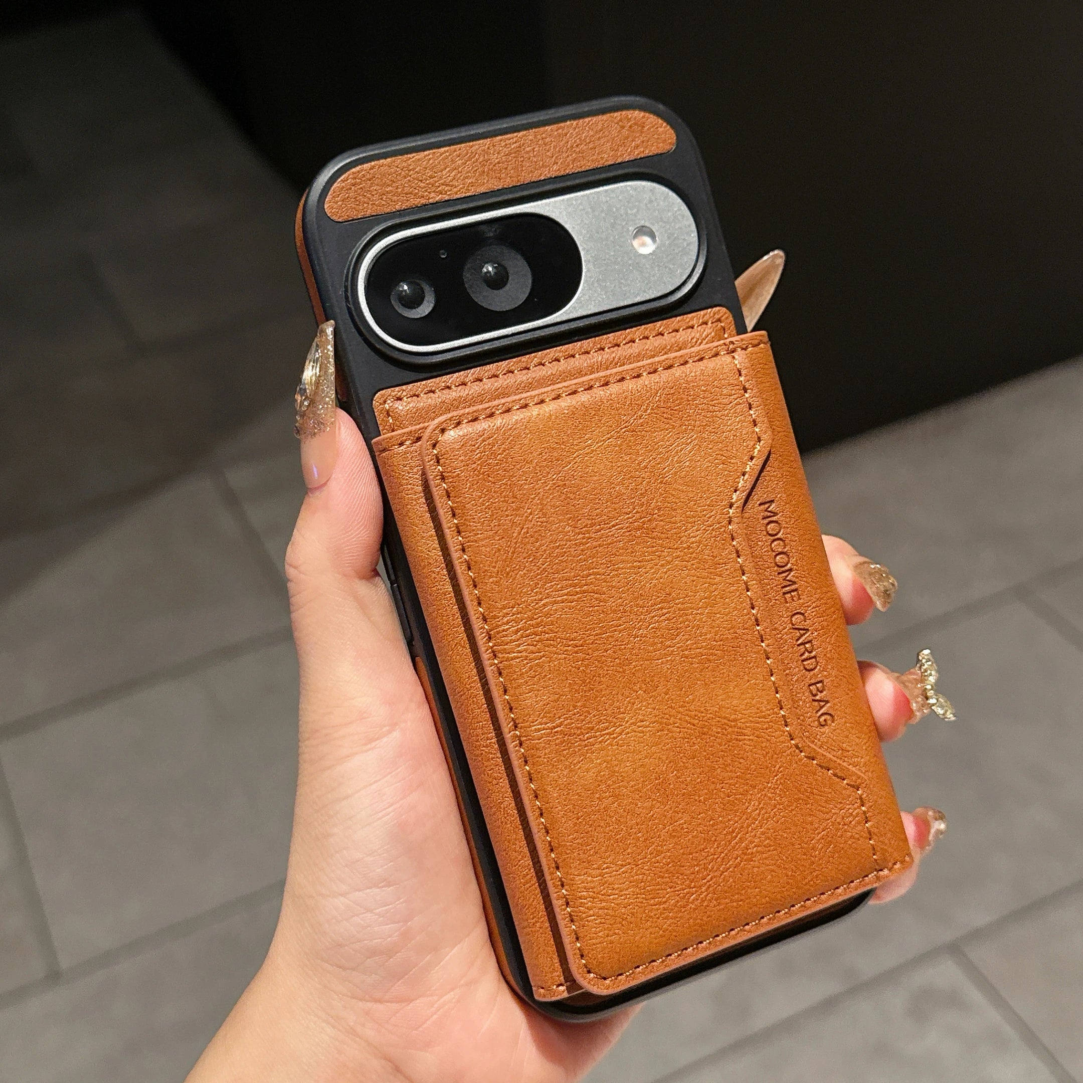 2 in 1 Magnetic Leather Wireless Charging Wallet Phone Case For Google Pixel 10 9 Pro XL 10 9 Pro 9A 8 for Magsafe Holder Cover