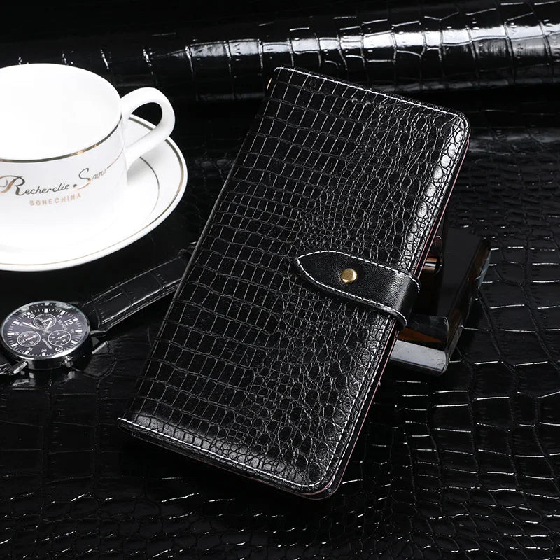 For Doogee Blade 20 Ultra Case Flip Crocodile pattern Leather Case card slots Cover For Doogee Blade 20 Ultra Phone Accessories