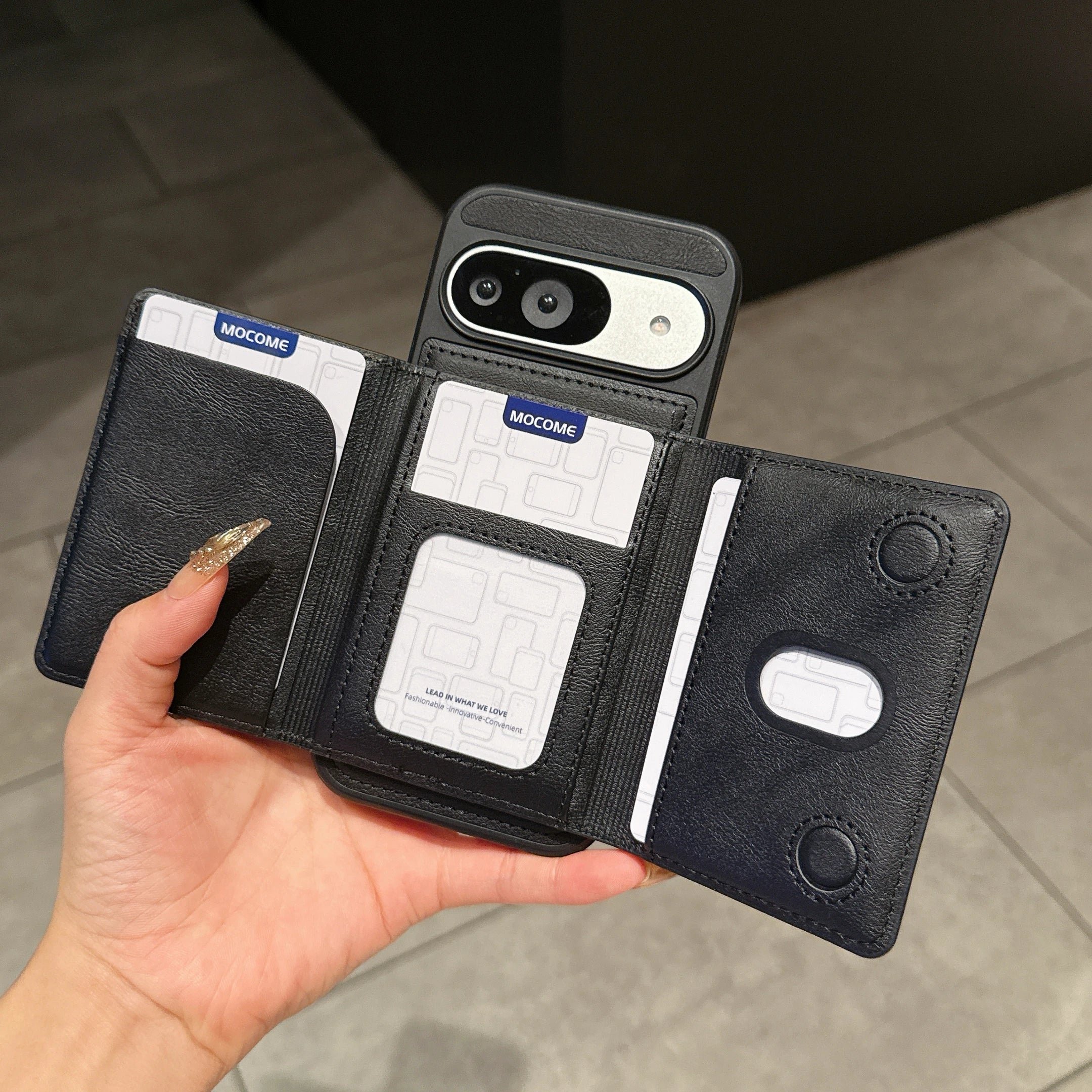 2 in 1 Magnetic Leather Wireless Charging Wallet Phone Case For Google Pixel 10 9 Pro XL 10 9 Pro 9A 8 for Magsafe Holder Cover