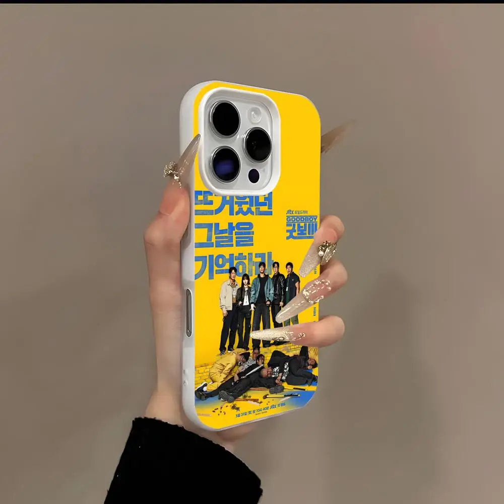 Korean dramas good boy Phone Case 2-in-1 Detachable for iPhone 17-13 Clear Case Multi-Color Card Holder Soft TPU Shockproof