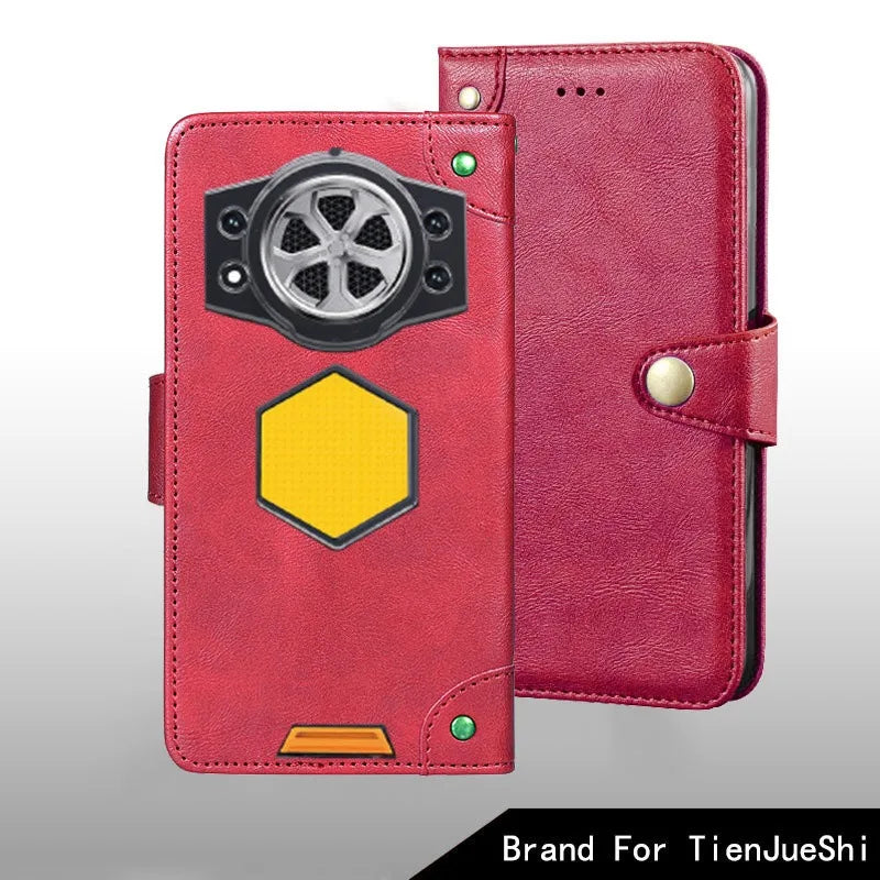 For Cubot KingKong Power 5 case Metal Buckle retro Leather Back Case Cover For Cubot KingKong Power 5 Phone Accessories