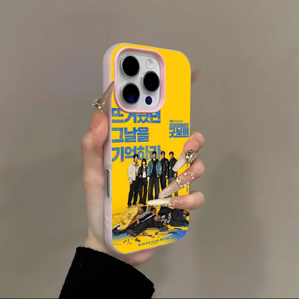 Korean dramas good boy Phone Case 2-in-1 Detachable for iPhone 17-13 Clear Case Multi-Color Card Holder Soft TPU Shockproof