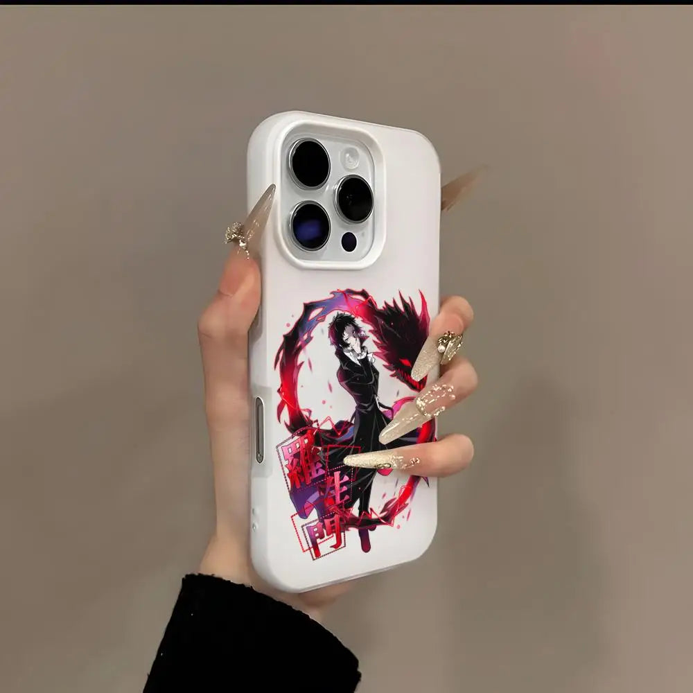 Bungo Stray Dogs Phone Case 2-in-1 Detachable for iPhone 17-12 Clear Case Multi-Color Card Holder Soft TPU Shockproof