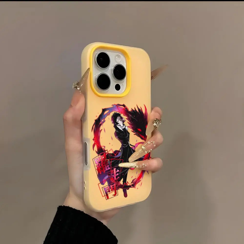 Bungo Stray Dogs Phone Case 2-in-1 Detachable for iPhone 17-12 Clear Case Multi-Color Card Holder Soft TPU Shockproof