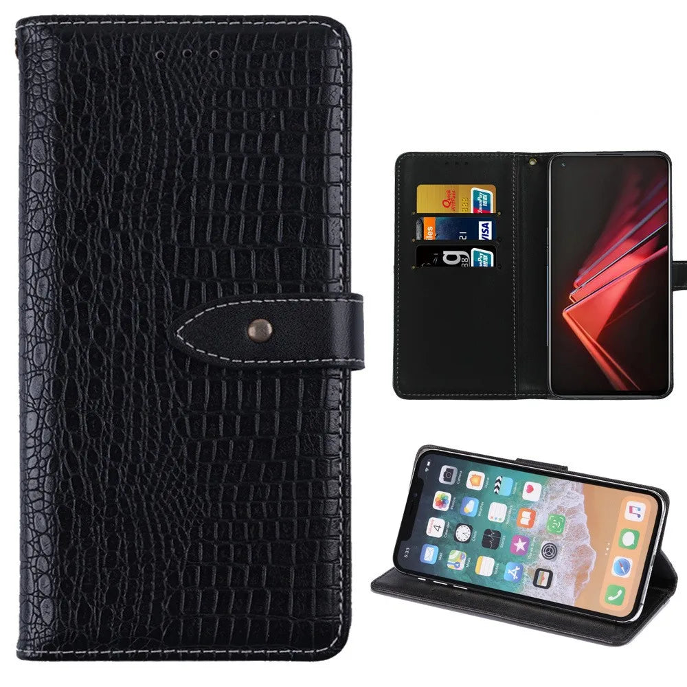 For Doogee Blade 20 Ultra Case Flip Crocodile pattern Leather Case card slots Cover For Doogee Blade 20 Ultra Phone Accessories