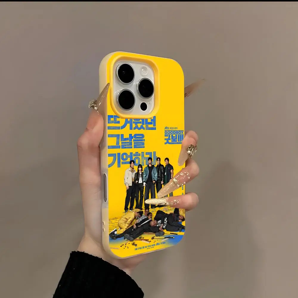 Korean dramas good boy Phone Case 2-in-1 Detachable for iPhone 17-13 Clear Case Multi-Color Card Holder Soft TPU Shockproof